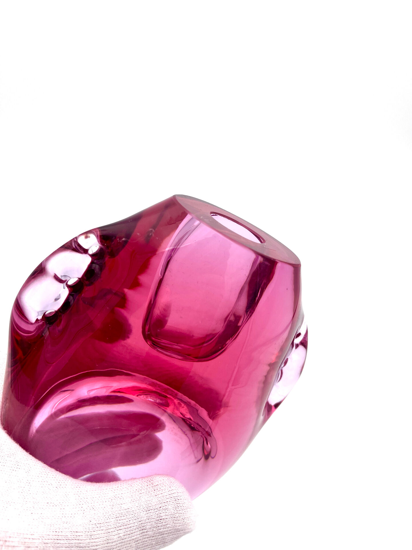Vase Miloslav Klinger ZBS Verre Bohême Rubis