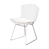 White Wire chair with original cake by Harry Bertoia - Knoll - Vintage