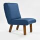 Paire de fauteuils en bois massif, La Plagne vers 1960
