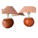 Paire de lampes boules Mathias