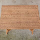 Vintage rattan coffee table
