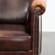 Characterful and comfortable cowhide leather armchair