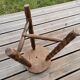 Tabouret de traite en bois