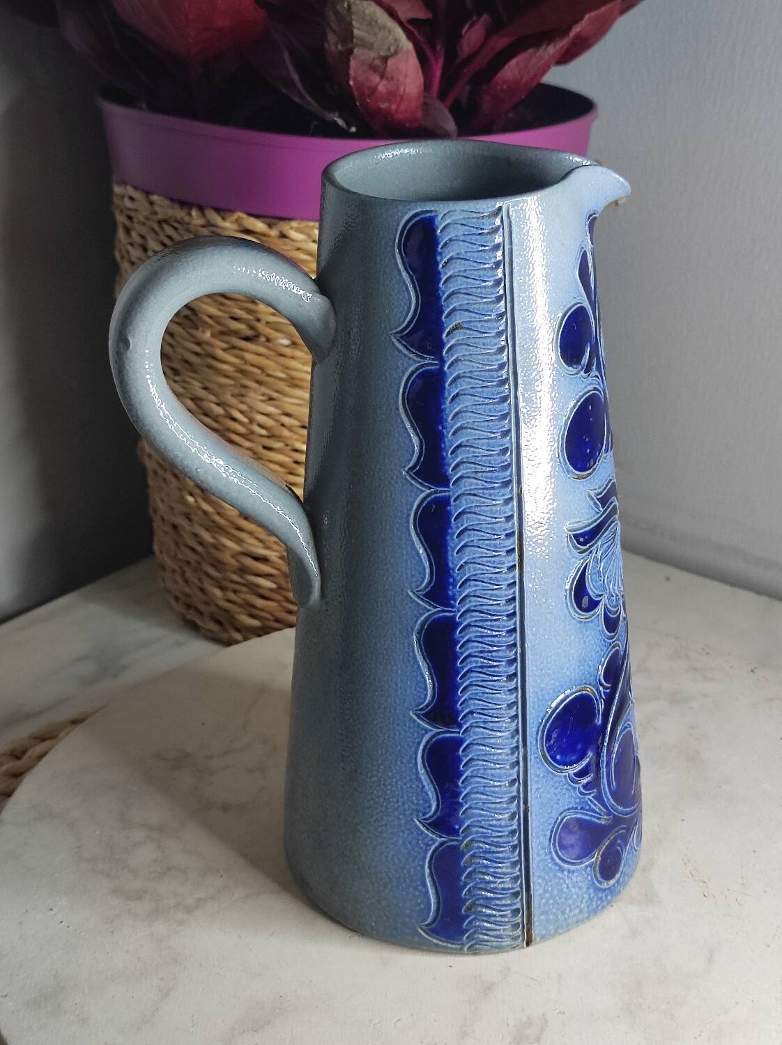 Pichet en grès au sel, années 50