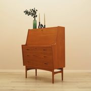 Teak secretary, Danish design, 1960s, Arne Wahl Iversen, Vinde Møbelfabrik
