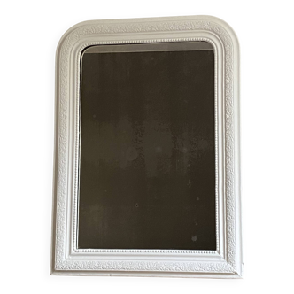 Louis Philippe mirror, late 19th century. White. 80x60.