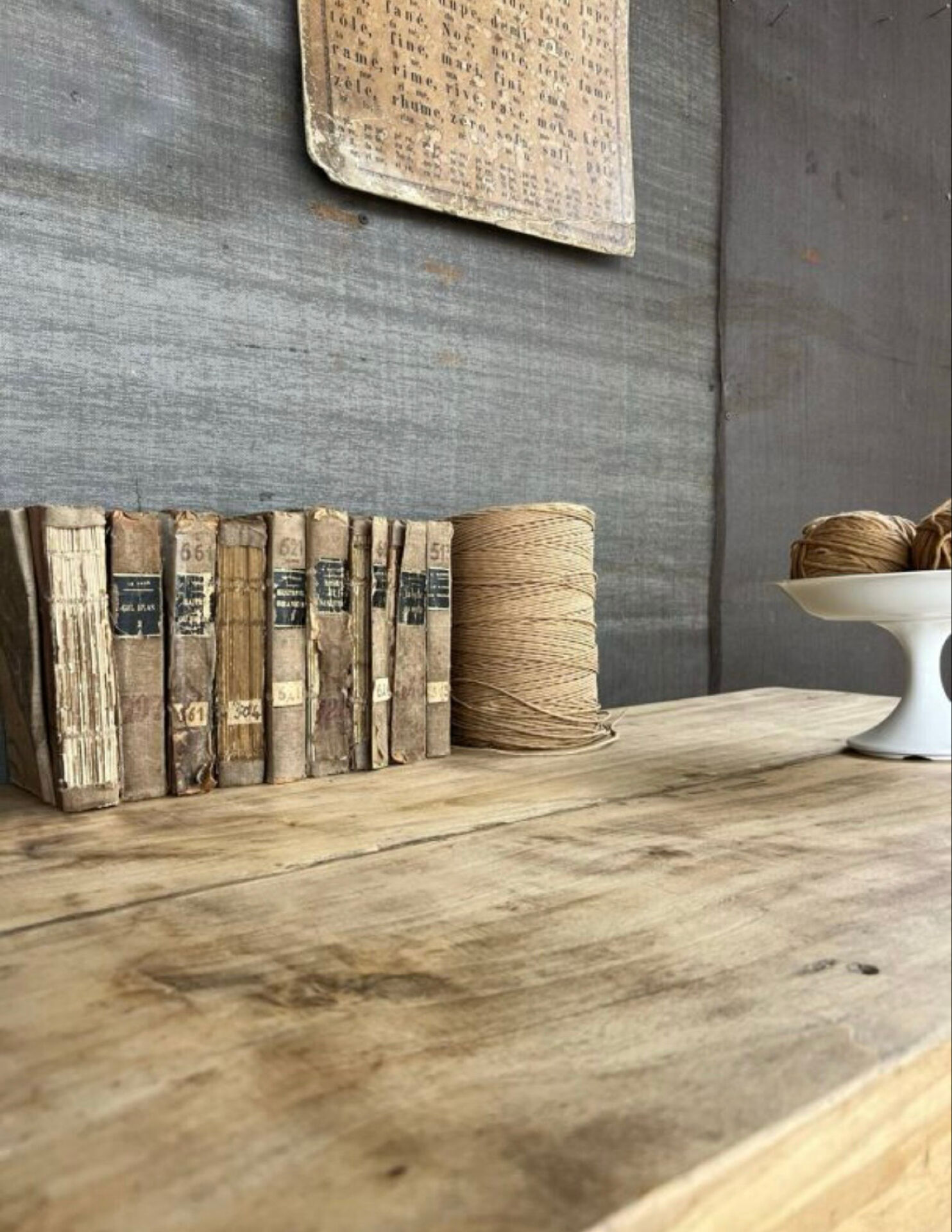Raw wood workshop console