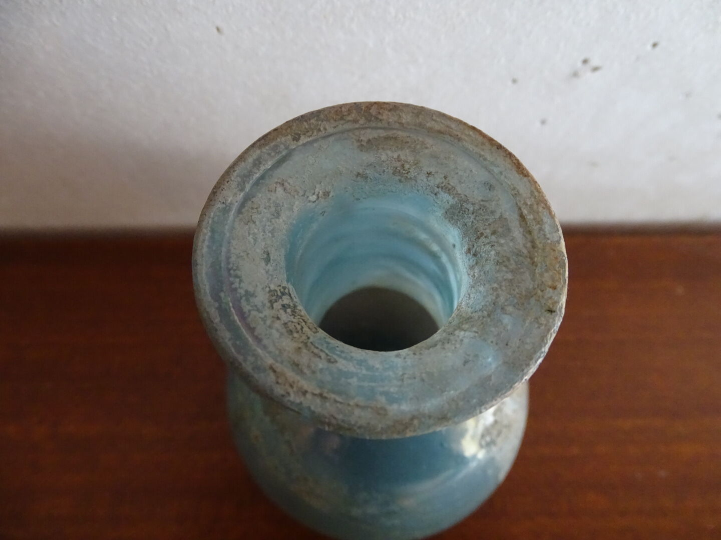 Miniature vase Scavo Seguso Vetri d'Arte iridescent glass Murano 1950