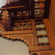 Cut wooden shelf