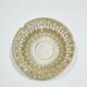 Art Deco yellow glass ashtray from the 1940s, yellow glass trinket dish