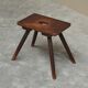 Stool or solid wood side table, mid-century style, 1950s