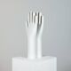 Pair of authentic vintage jewellery displays in industrial porcelain representing hands.