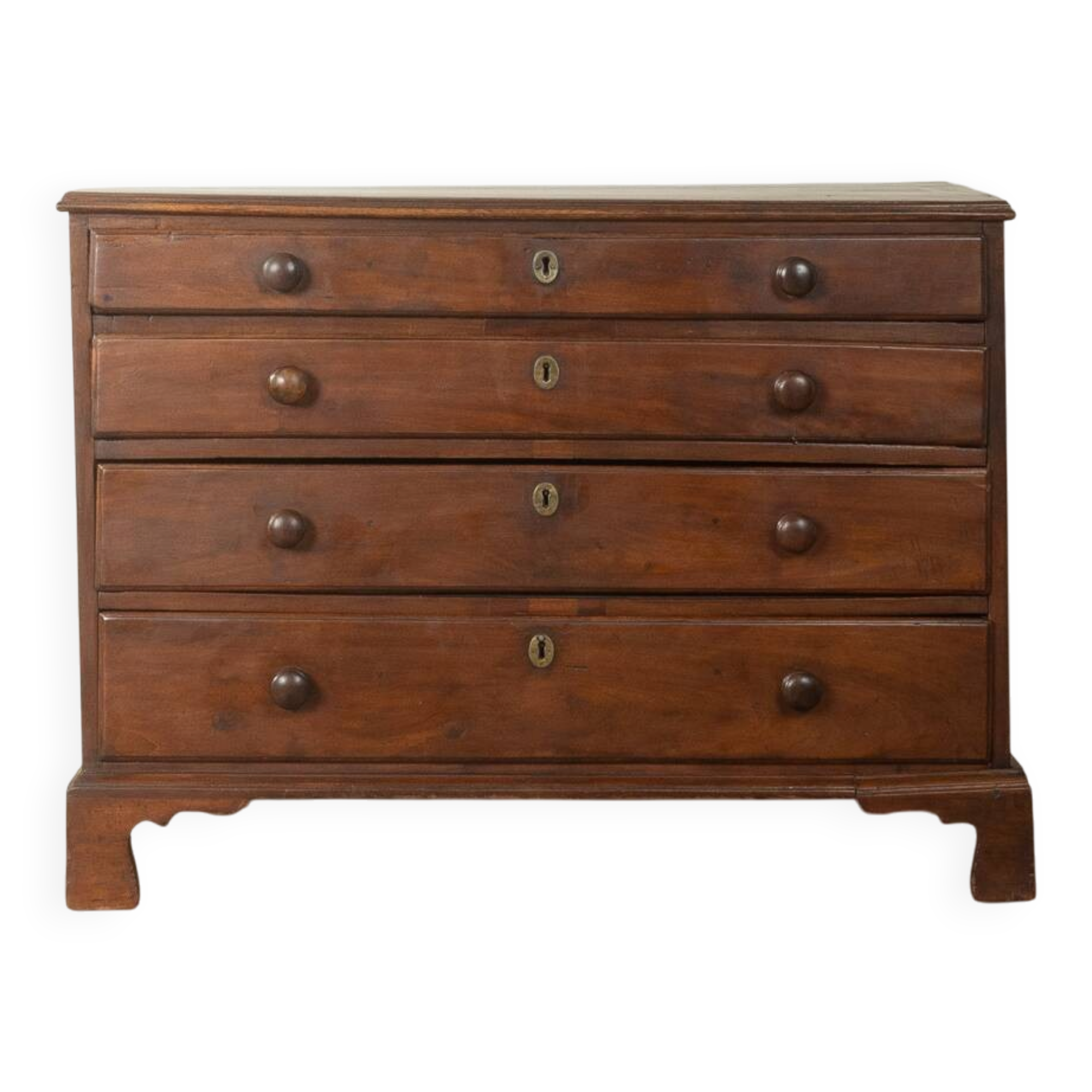 Commode en lin de l'ère victorienne vers 1840, vintage