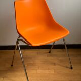 Vintage orange shell chair
