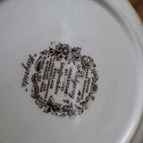 Vintage English Staffordshire 'HAYRIDE' Round Deep Dish
