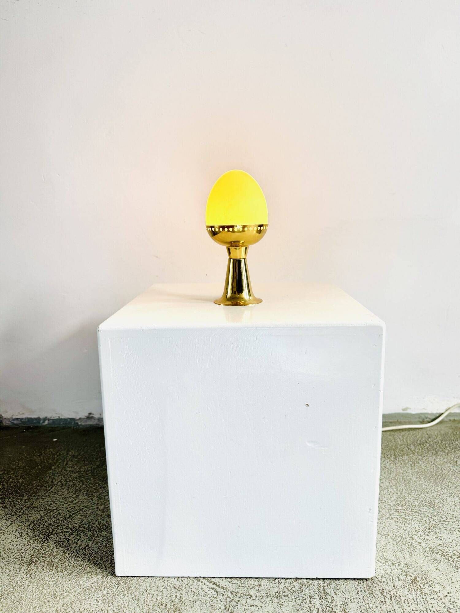 Model B-225/M Brass & Milk Glass Table Lamp By Hans-Agne Jakobsson For Markaryd Ab, Sweden 1960S