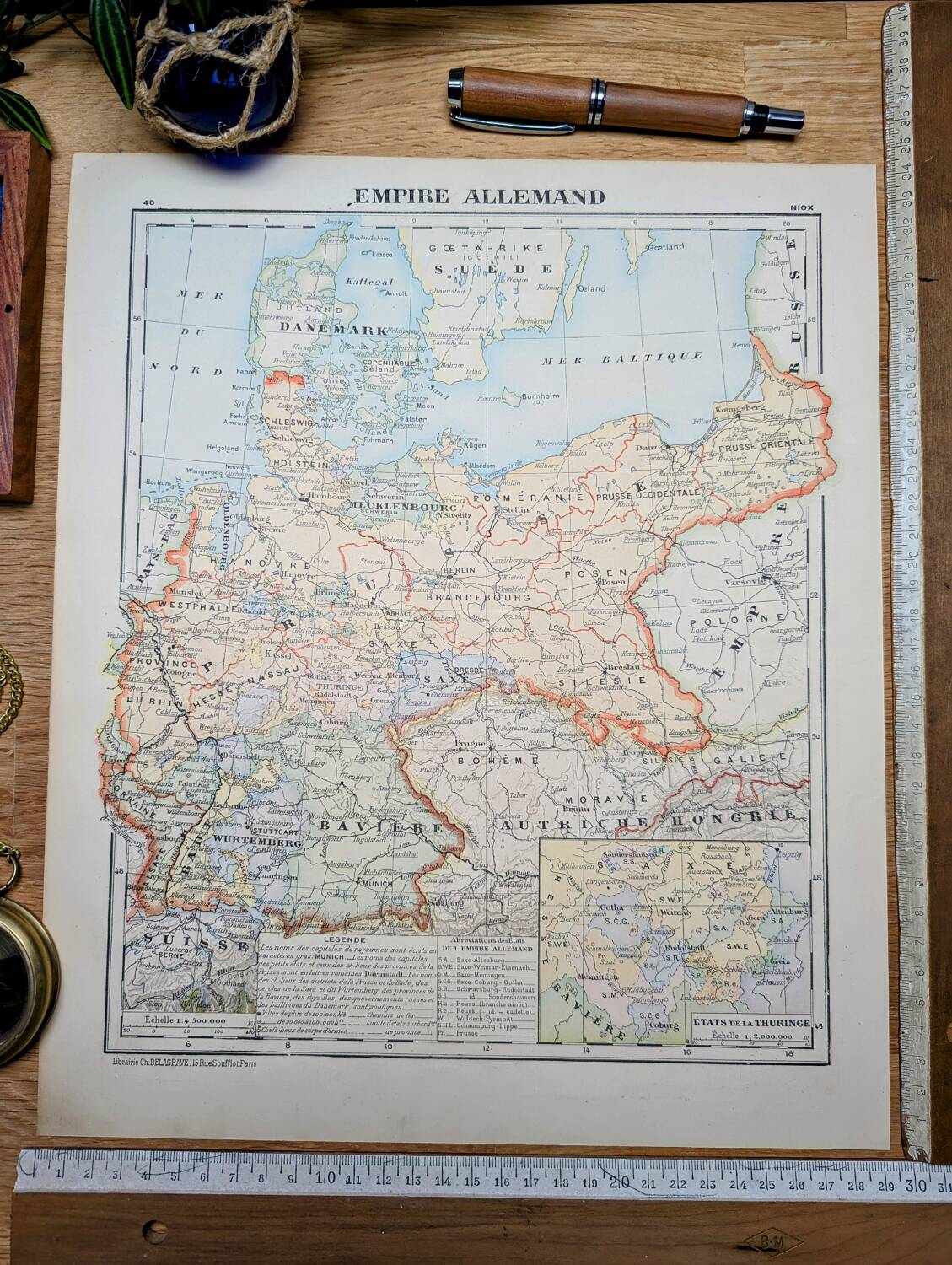 Printed in 1900, The German Empire.