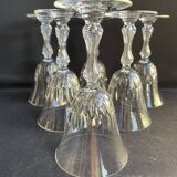 6 Saint Louis wine glasses cut Lozère service stamped