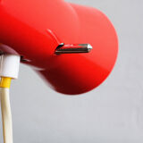Vintage czechoslovakian red table lamp Drupol 21616, 1960s