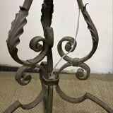 Art Deco wrought iron floor lamp base from the 1930s