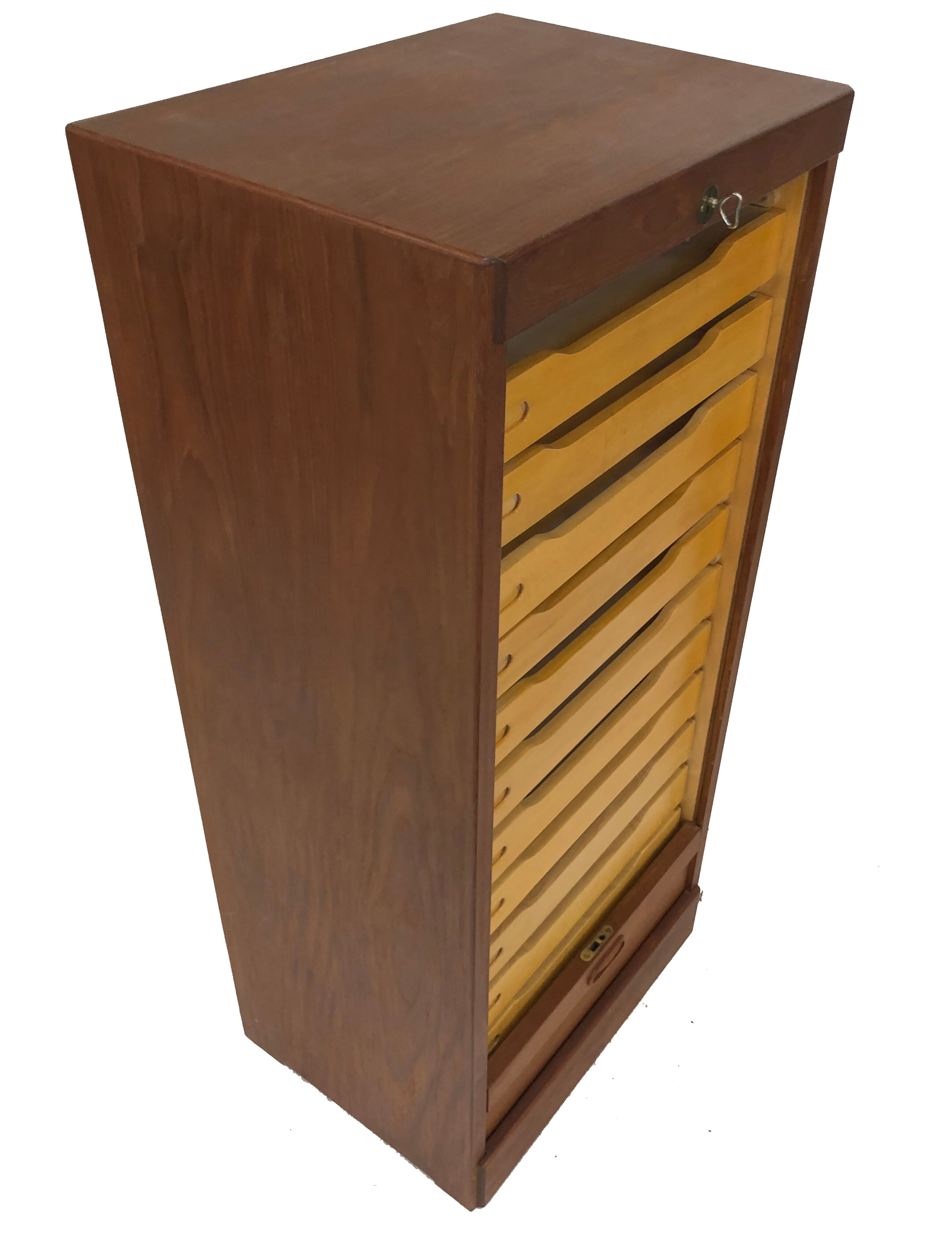 Vintage Danish design cabinet in teak veneer
