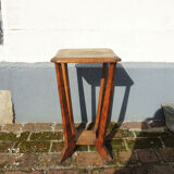 Old art deco style wooden pedestal table