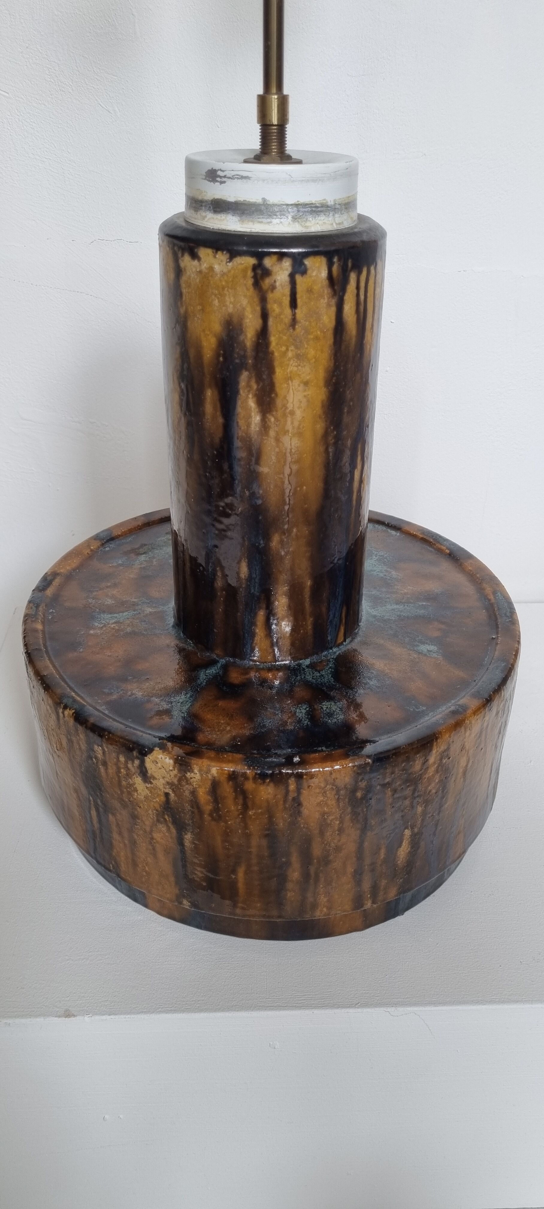 Large Ceramic Mid-Century Floor Lamp Dijkstra, 1960s