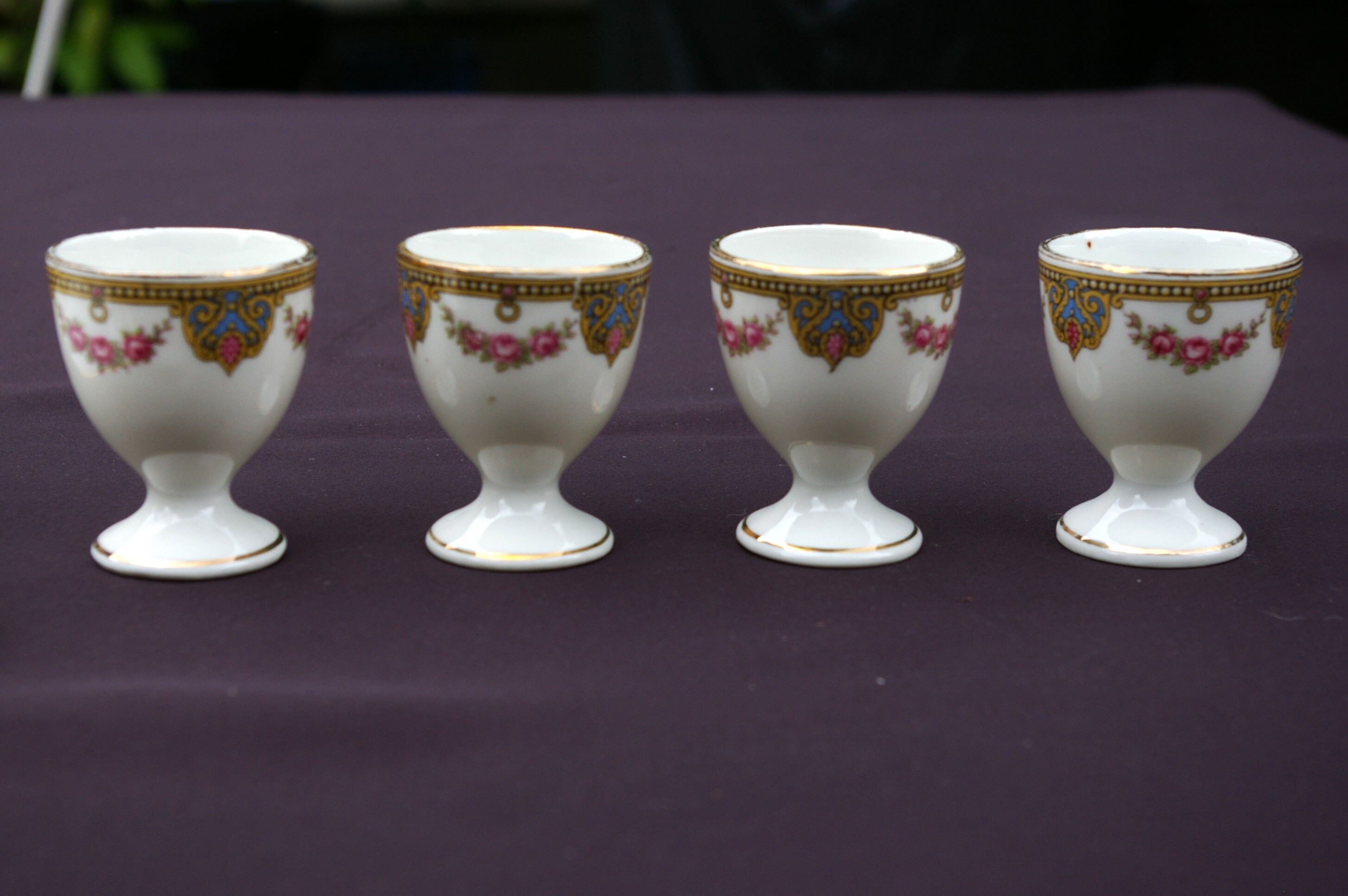 Egg service in Limoges porcelain