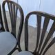 Chaises de salle à manger STOL Kamnik vintage : ensemble de 4 des années 1970, style moderne du milieu du siècle.