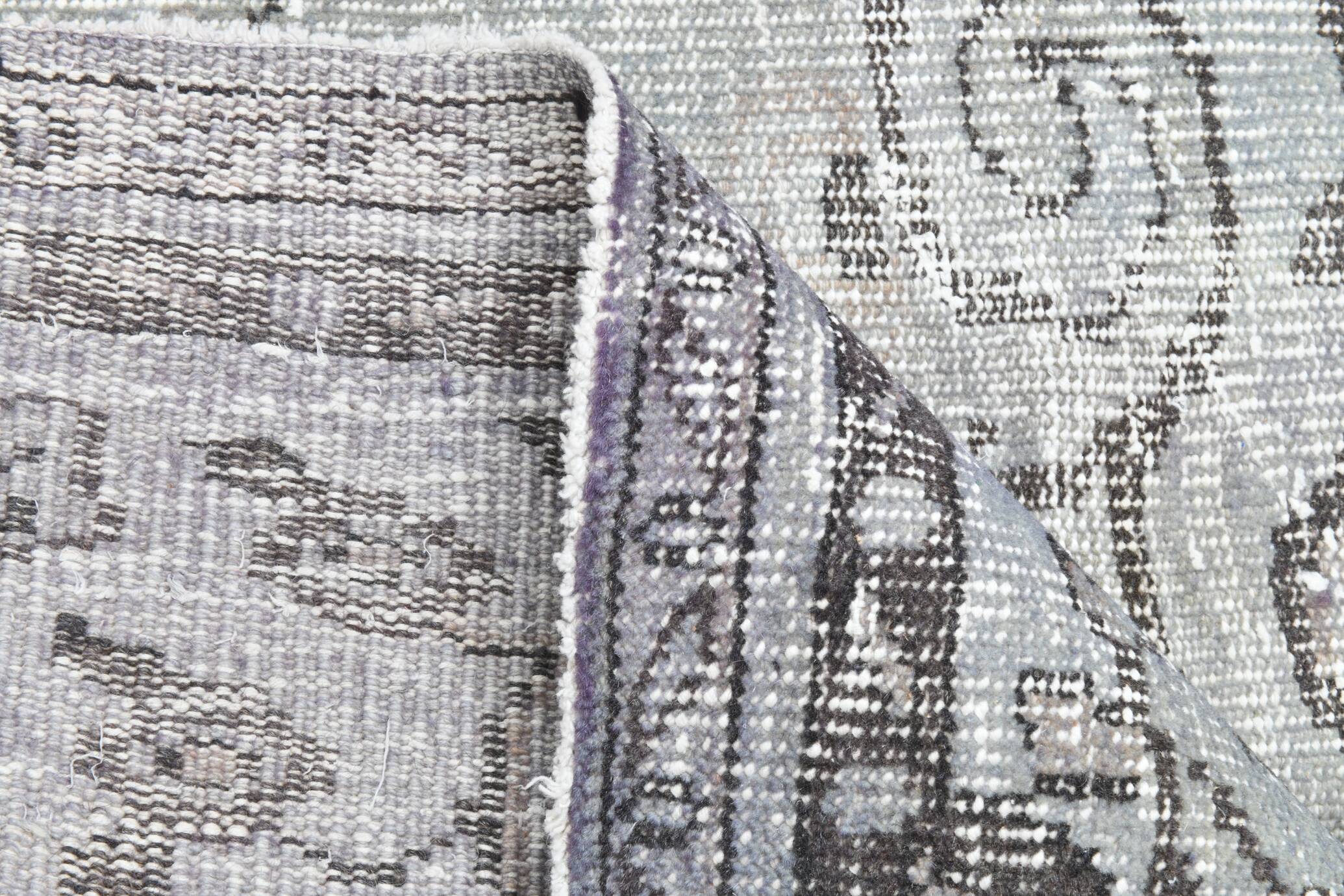 5x9 Vintage Soft Pastel Gray Oriental Pattern Turkish Rug, 160x271Cm