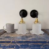 Pair of Art Deco wall lights