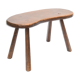 Brutalist solid wood bench
