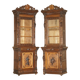 Pair of Victorian Jacobean Gothic Revival bookcases