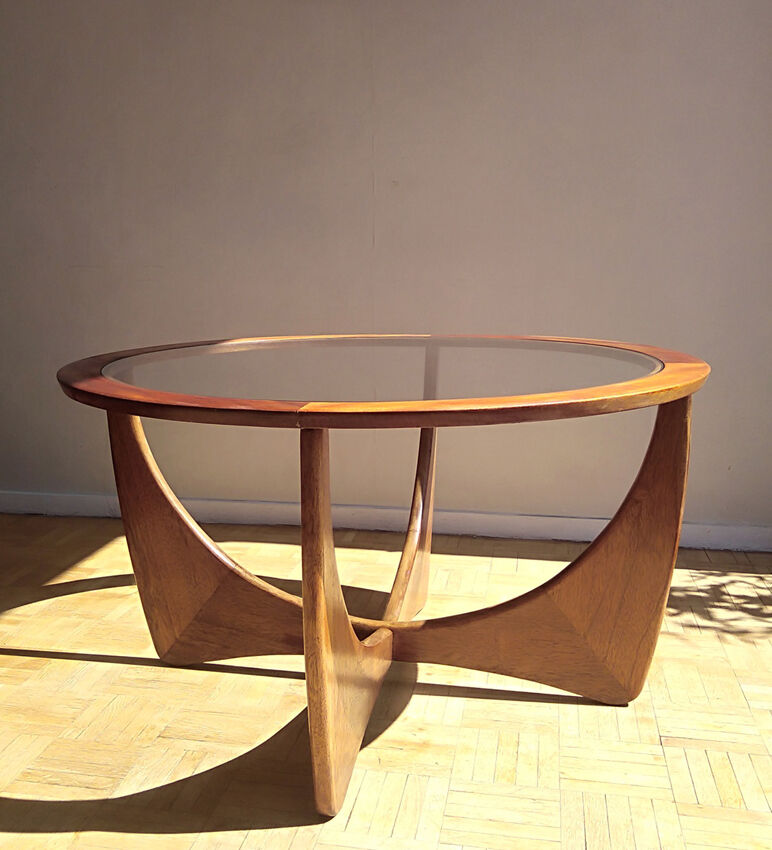 Astro round coffee table teak 1960