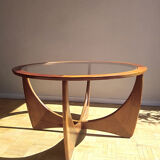 Astro round coffee table teak 1960