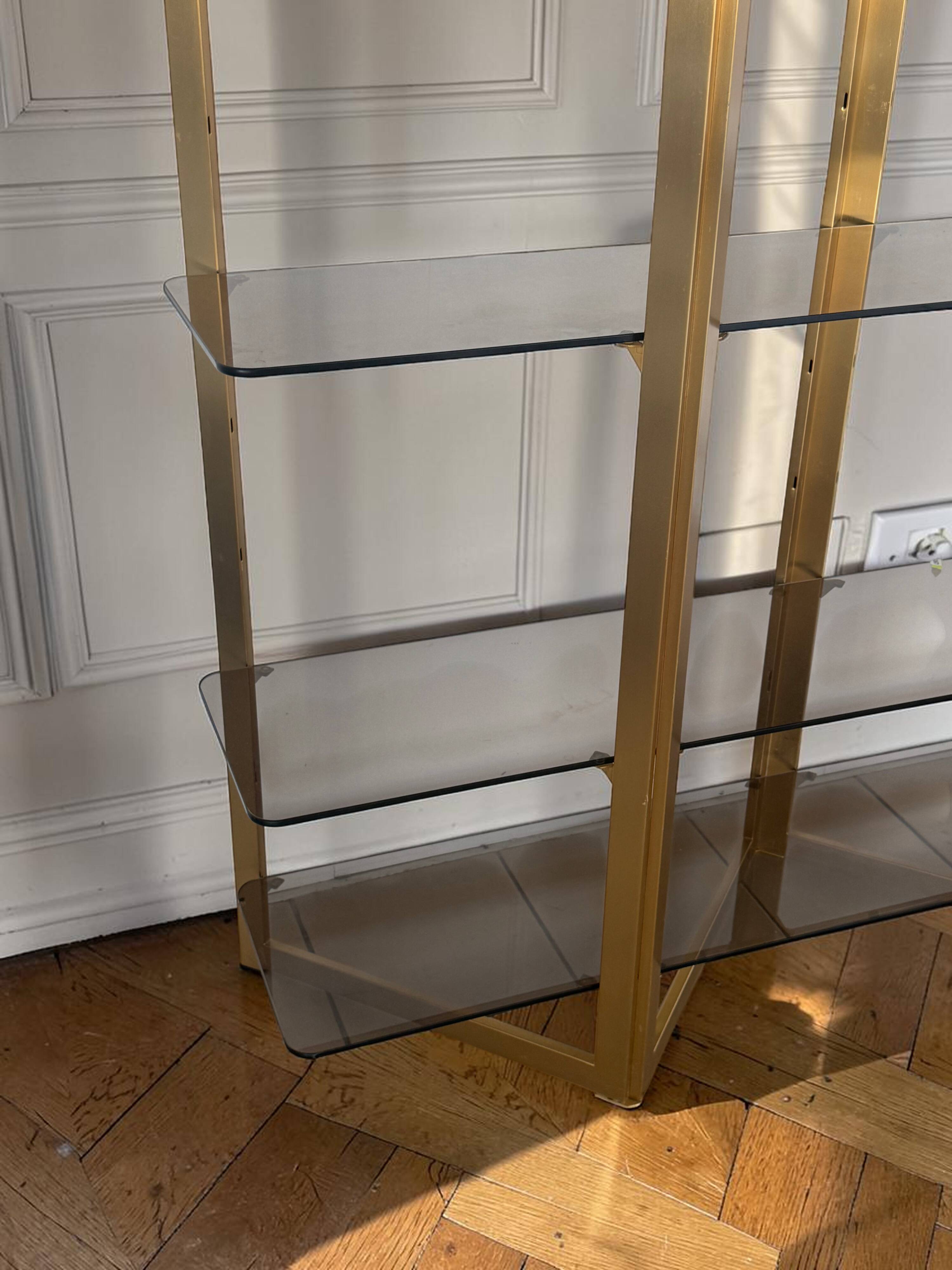 1970s "ARTELANO" SHELF FOR ROCHE BOBOIS IN THE FORM OF A SCREEN