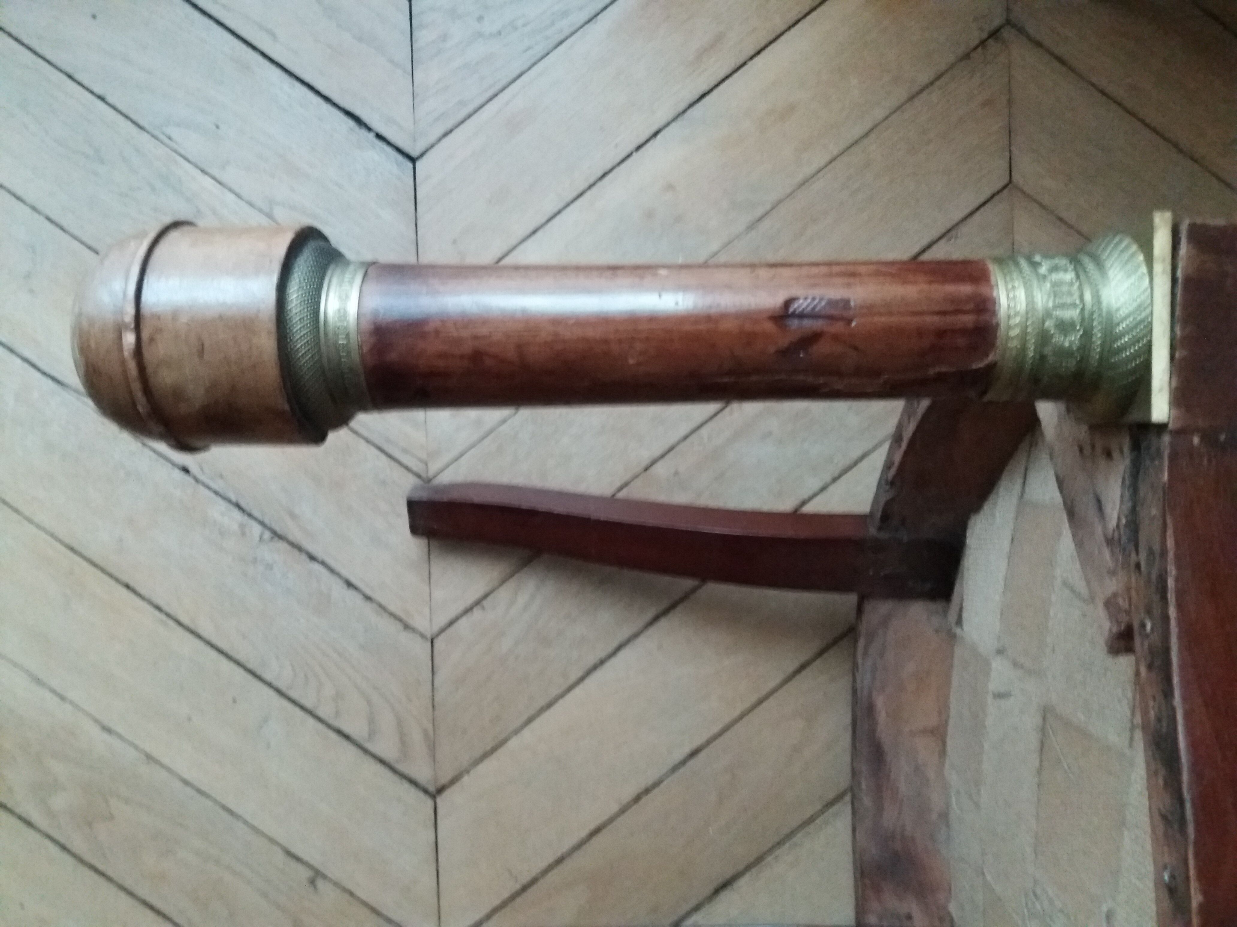 Massive acajou empire style armchair