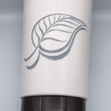 White and brown white and brown form évase vase leaf pattern - 40 cm