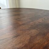 Tulip dining table with chrome base