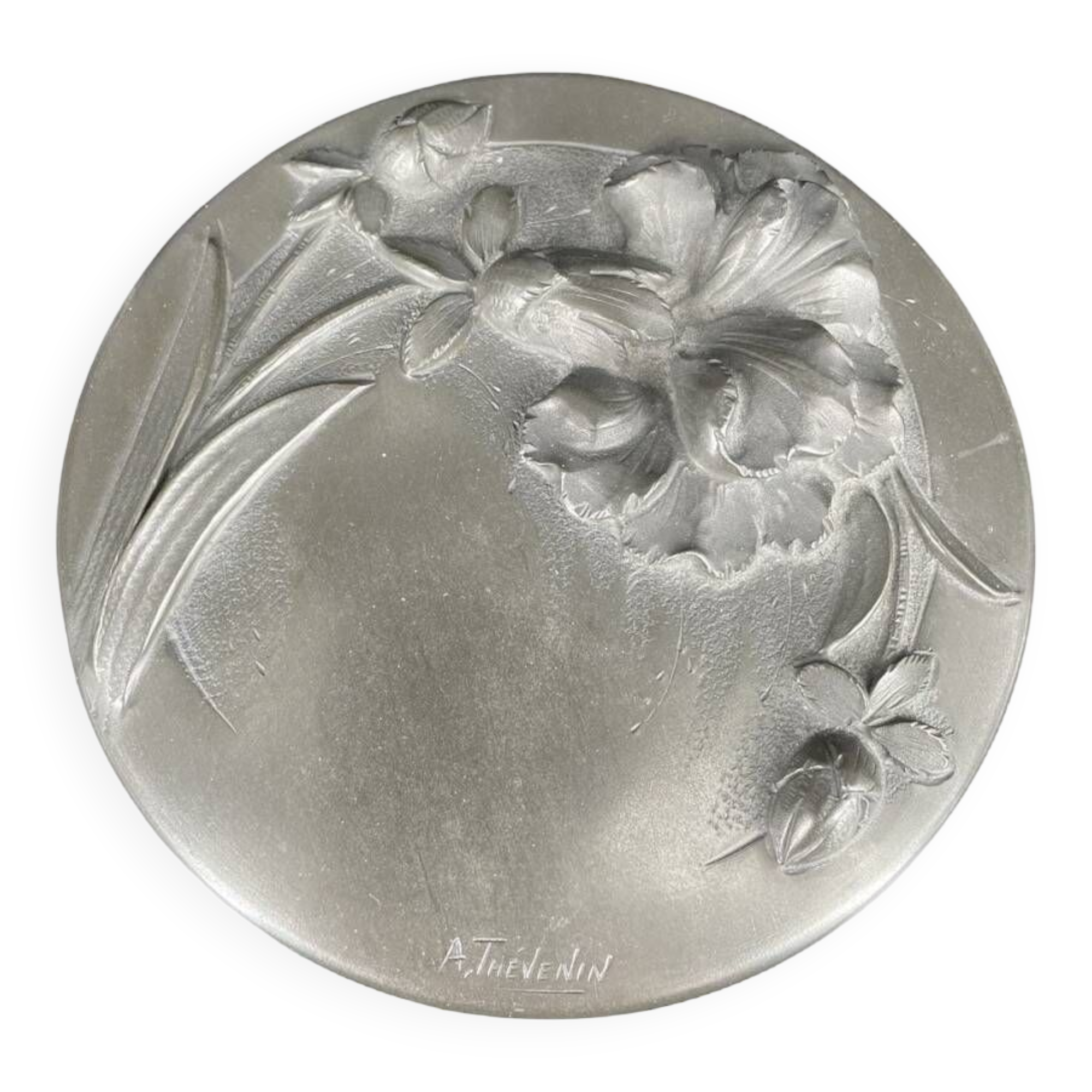 Art Nouveau Tin Box Signed A. Thévenin