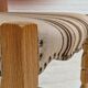 Danish dinning set of table and four chairs in oak and wool.