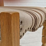 Danish dinning set of table and four chairs in oak and wool.
