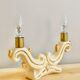 Ceramic candlestick lamp
