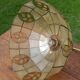 Mother-of-pearl and brass pendant light
