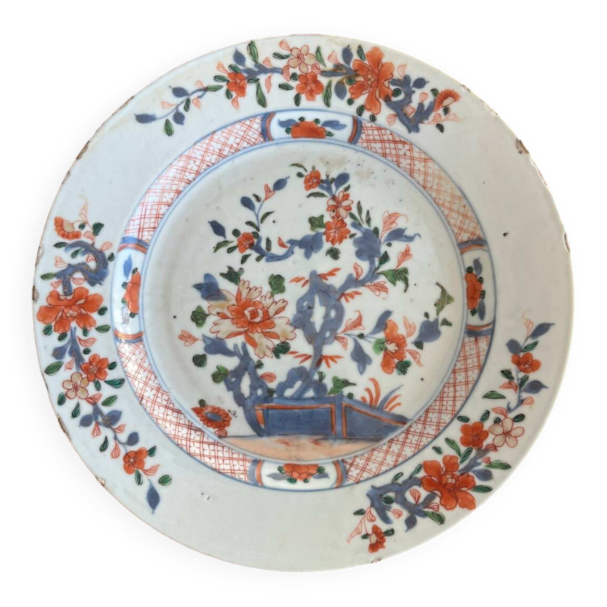 Imari plate - Kangxi - 18th century.