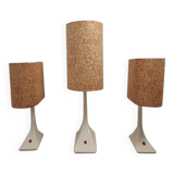Three lamps space age flower print - 1960s