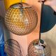 Pair of vintage chandeliers Design Motoko Ishi Rolf Kruger