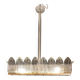Luxury Large Size Art Decò Chandelier By Barovier e Toso, Murano Glass, 1940