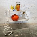 Perforated metal service trolley