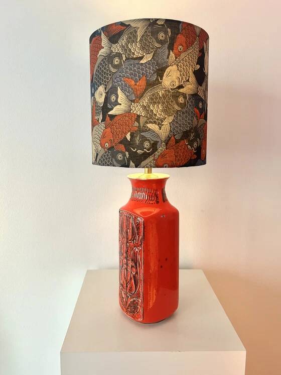 Table lamp from the 1960s, Bay vase - Bodo Mans